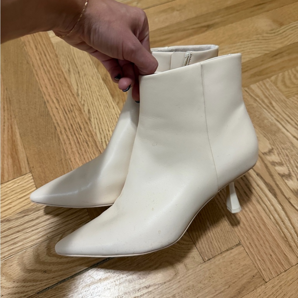 Circus by Sam Edelman Cream Ankle Booties